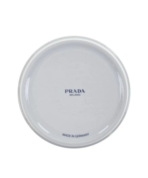 Prada Porcelain Jewelry Box White Red Navy Vintage Authentic thumbnail 6