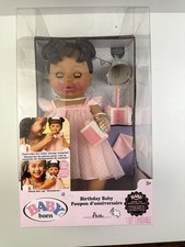 Baby Born Birthday Baby Doll Named Ava with light Brown Eyes For Age 3 
