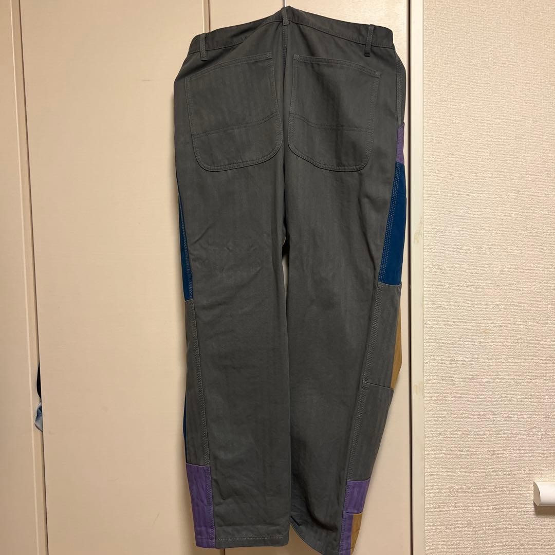 Comme des Garcons Patchwork Multicolor Work Pants… - image 4