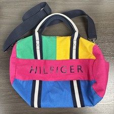 Tommy Hilfiger Colorblock Spellout Mini Travel Duffle Bag