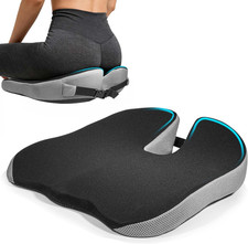 Seat Cushion for Office Chair, Wedge Car Seat Cushion, Memory Foam Truck Seat Cu