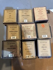 DUO-ART Music Aeolian Skinner LOT OF 9 Player Pipe Organ Rolls