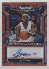 2022 Prizm Draft Picks College Penmanship Choice Red 25/88 Abu Kigab Auto 1k0w