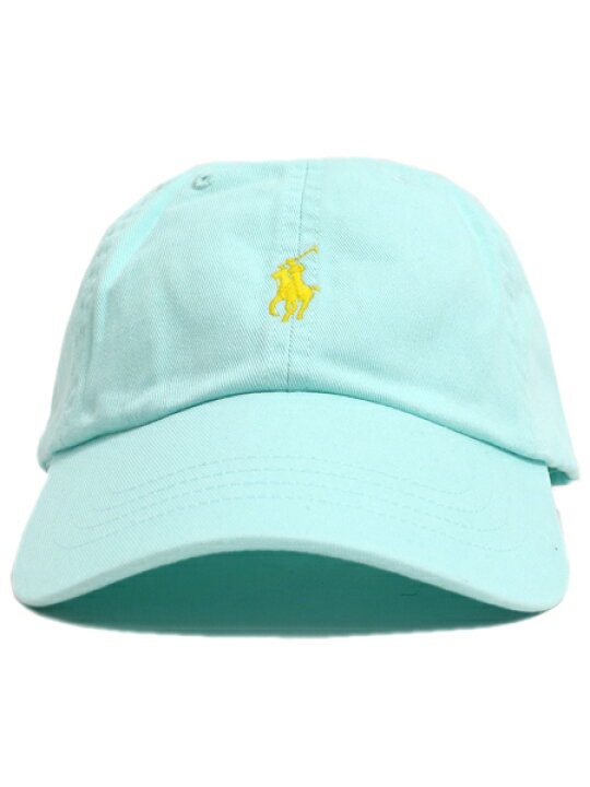 Polo Ralph Lauren berretto da baseball chino cotone pony ricamato blu acqua chiaro