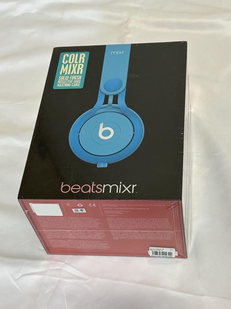 Beats Mixr Wired Headphones Blue Authentic DJ Lightweight Limited