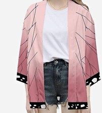 Cosplay Life Demon Slayer Pink Kimono Costume S/M Polyester Lightweight