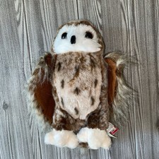 Vintage Douglas Cuddle Toy Swoop Barn Owl 10" Plush Bird W/ Red Border Tag
