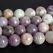 Pink Purple White Tourmaline Natural A Gemstone Round Loose Beads 4/6/8/10MM