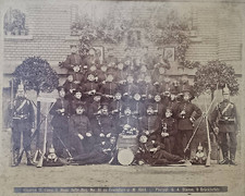Reservistenbild Reserve 11. Comp. I. Hess. Inftr.-Reg. No. 81 Frankfurt M. 1884