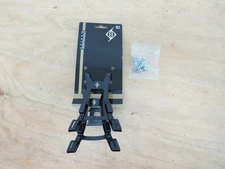 NEW! Origin 8 Double Barrel Large 70mm Cycling Toe Clips Black Steel Pair 