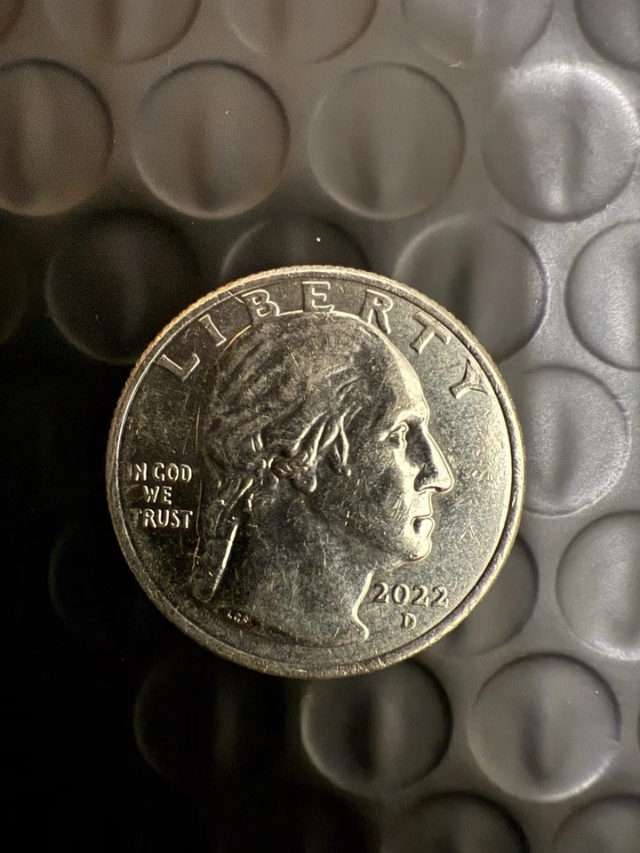 2022-D Maya Angelou Quarter-Circulated- Errors Drooling George Washington - Image 4 of 4