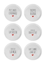Set Di 6 Pezzi Piatti Per Pizza Grandi In Porcellana Piatto Cucina Pizze Piatti
