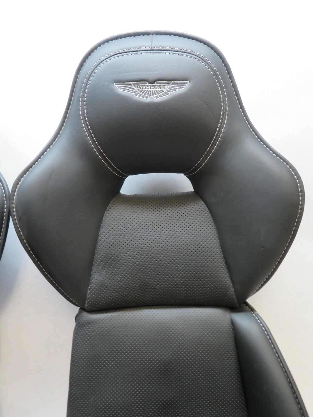 2012 ASTON MARTIN RAPIDE REAR SEATS BLACK LEATHER REAR SEAT SET OEM REAR ONLY