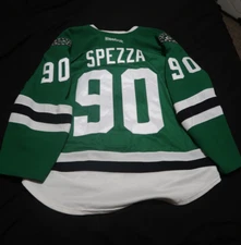 Jason Spezza Dallas Stars game used worn green home jersey 15-16 NHL playoffs