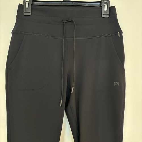 Avalanche Active Women's High Waisted Leggings /Drawstring Waist Black Size L - Picture 5 of 8