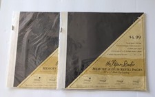 The Paper Studio Memory Album BLACK Refill Pages 12"X12" Top Loading 357749