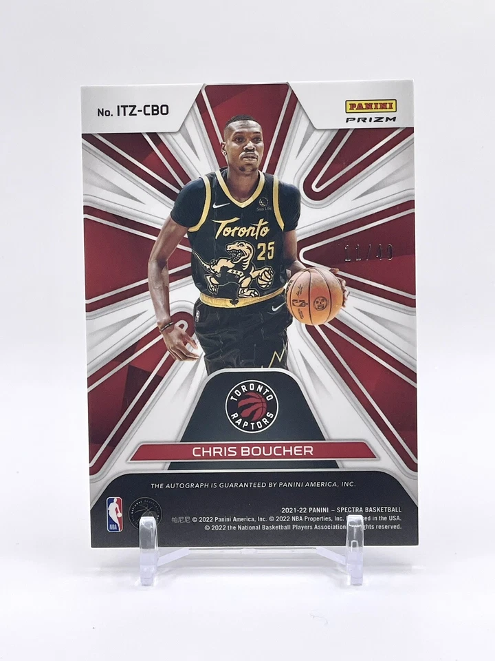 2021-22 Spectra Chris Boucher #UTZ-CBO In The Zone Autographs Astral Prizm /49 - Image 4 of 4