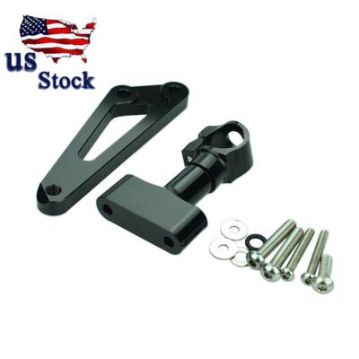 Black For Honda CB600F HORNET 2007-2016 Steering Damper Stabilizar Bracket KitX1