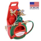 Portable Oxygen Acetylene Welding Cutting Torch Kit w/ Carrying Case & Tank