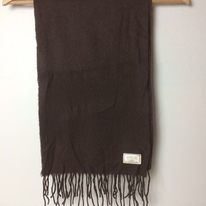 brown coach scarf