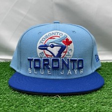 New Era Toronto Blue Jays Hat Size 8 Blue 59Fifty Fitted Cooperstown Collection