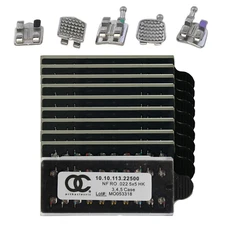 10Sets Dental Orthodontic Brackets Mini Metal Braces MIM Mini Roth 022 345 Hook