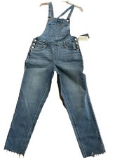 Faded Blue Denim Bib Overalls Universal Thread Jean 14/32 R New Slim 90  s