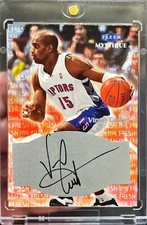 1999-00 Fleer Mystique Vince Carter Fresh Ink Auto Toronto Raptors Vinsanity