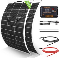 260W Flexibel Solarpanel Solarmodule Kit Solaranlage Mono FüR Wohnmobil Boot Rv