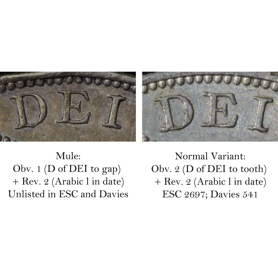 Великобритания, Виктория, двойной Флорин 1887, арабский 1, мул, редкая!, XF-UNC - Изображение 2 из 4