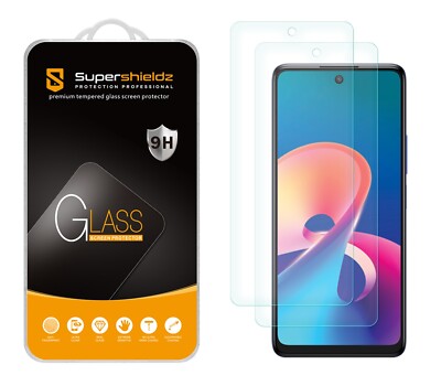 [2-Pack] Supershieldz Tempered Glass Screen Protector for TCL 50 XE 5G