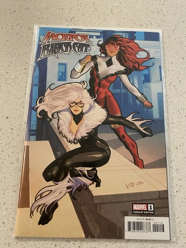 Black Cat & Jackpot Marvel Comics #1 Pablo Lobos variant 20833 Villalobos