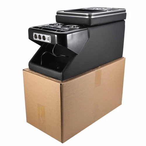 Mittelkonsole für Mercedes Vito Aufbewahrung Staufach Led USB Ablage schwarz V2 - Afbeelding 14 van 14