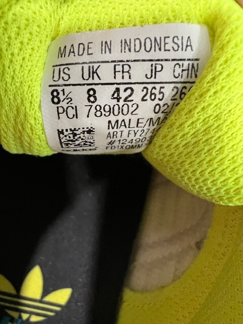 Adidas Superstar Semi Frozen Yellow Neon Sneaker Men