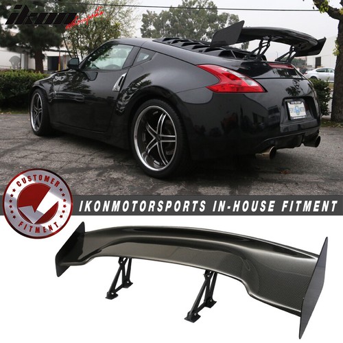 Fits 0920 Nissan 370Z 57" JDM Racing GT Carbon Fiber Trunk Spoiler w