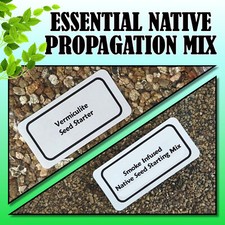 VERMICULITE+SMOKE INFUSED NATIVE PLANT-SEED RAISING MIX KIT-GERMINATION STARTER