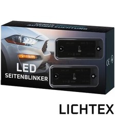 LED Seitenblinker Umrüst-Satz für Fiat Citroen Peugeot Volvo smoked schwarz