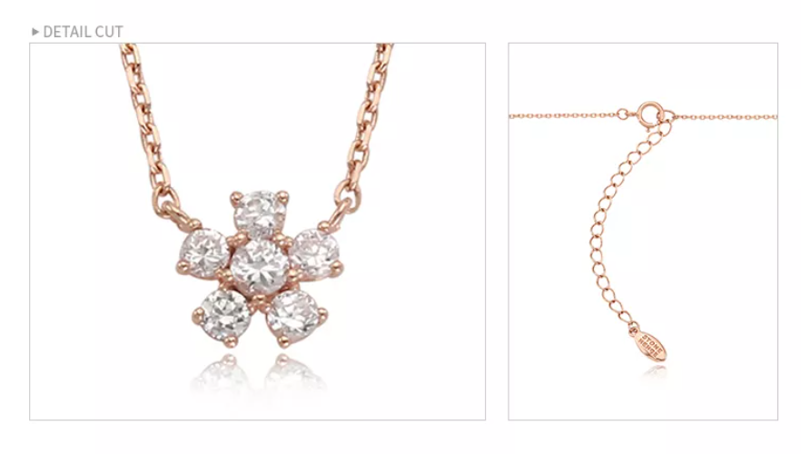 【STONEHENgE】Silver Material Rose Gold Necklace SC1154 StoneHenge Silver Necklace SC0911 Silver925 Rose Gold Plated