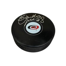 SANDIS OZOLINSH Signed Carolina Hurricanes Puck