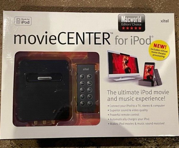 MovieCenter for iPod by Xitel for 30-PIN connect TV Stereo