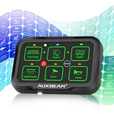 AUXBEAM 6 Gang RGB Switch Panel bluetooth Control for 1998-2004 Nissan Frontier