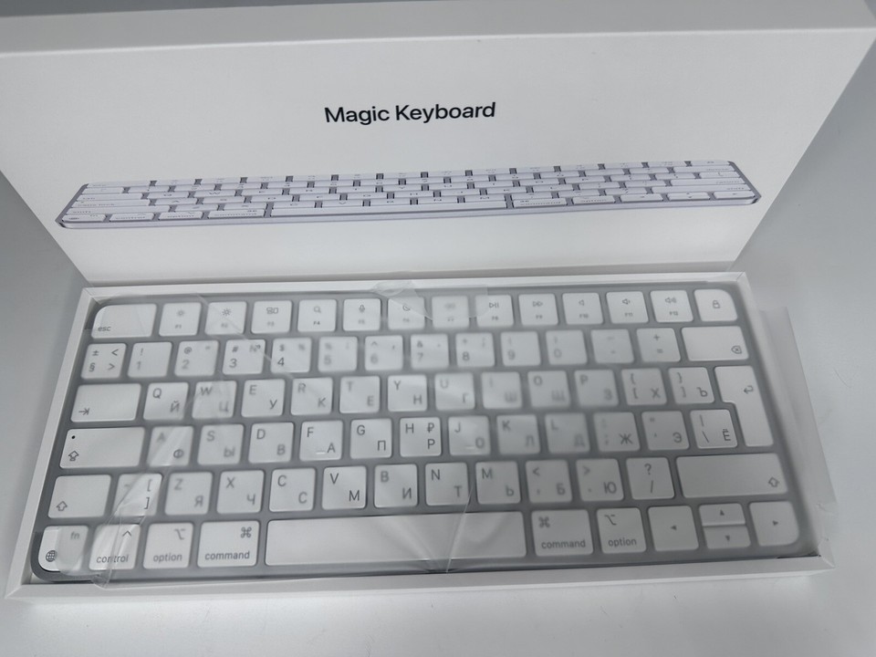 Russian - Apple MK2A3RS/A Wireless Magic Keyboard (White) - New | eBay