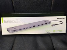 NIB IOGear USB-C Triple Video Dock with PD3.0 GUD3C4K3