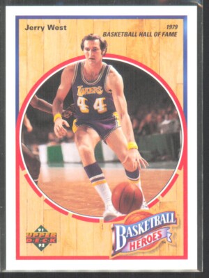 1991-92 Upper Deck Basketball Heroes Jerry West Jerry West Lakers