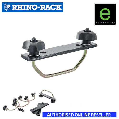 RHINO ROOF RACK U BOLT BRACKETS FITTING KIT STEEL MESH BASKET VORTEX