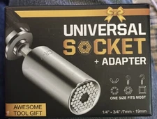 Universal SOCKET Wrench Tool 1/4-3/4  7mm-19mm Magic Grip Alligator Adapter Set