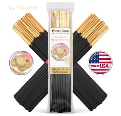 SUGARED SNICKERDOODLE Incense Sticks 7'' Bulk Pack Wholesale Hand Dipped Lot