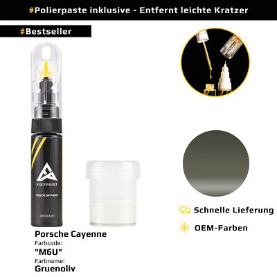 Lackstift für Porsche Cayenne Code: M6U Gruenoliv