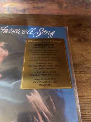 Janis Joplin - Farewell Song - Sealed Vinyl - Limited