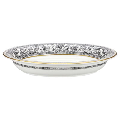 Brotkorb Wedgwood Florentine W4312 Schwarz Gold